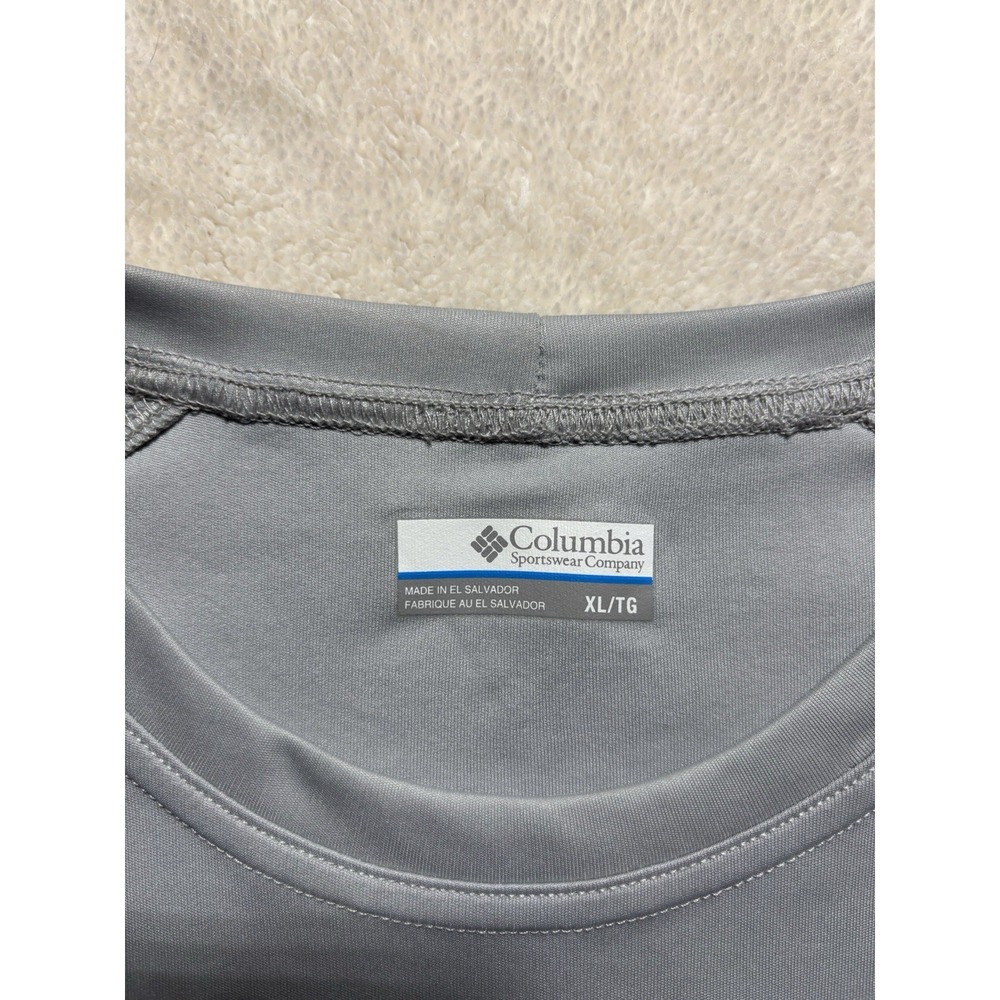 Columbia Long Sleeve PFG Solid Gray Size XL - Picture 5 of 8